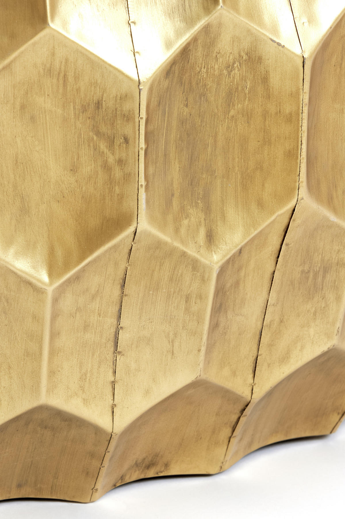 COUCHTISCH Kalan Gold Ø85/42 cm - Goldfarben, Metall (85/85/42cm) - Light & Living