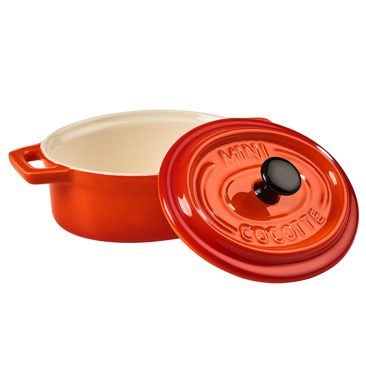 MINI-AUFLAUFFORM (4er Set) C'est Si Bon - Orange, Stein (14/9/7cm) - Butlers