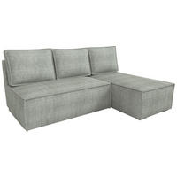 ECKSOFA Hector mit Schlaffunktion Grau Cord - Grau, Textil (200/141cm) - Bromarkt