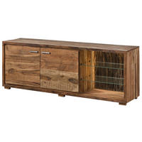 TV-BOARD Akazie 175x40x63 natur lackiert BARK #112 - Naturfarben, Holz (175/63/40cm) - Massivmoebel24