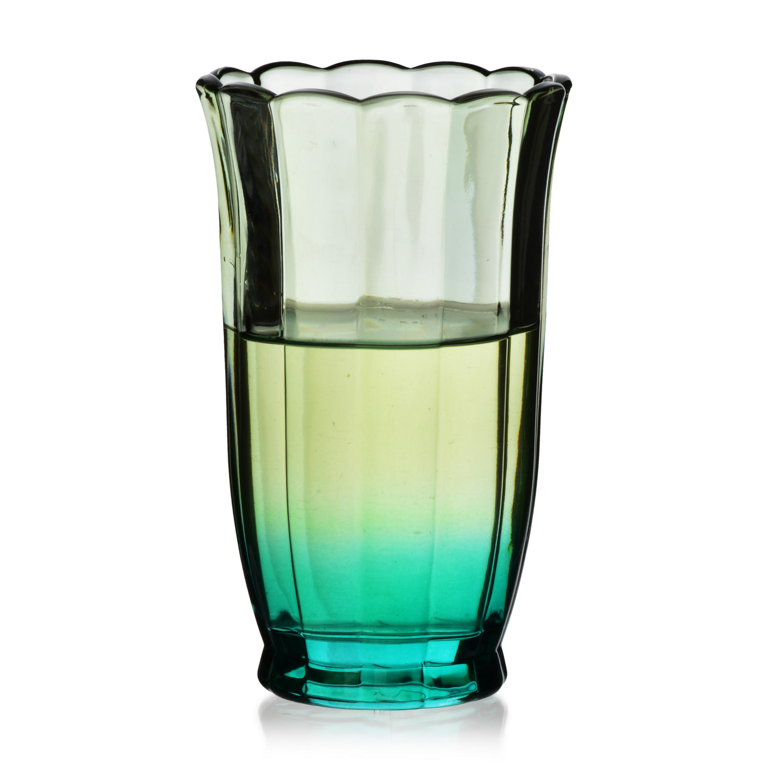 TRINKGLAS Vini Grün 8.5/8.5/15 cm Glas - Grün, Glas (0.45L) - Mondex