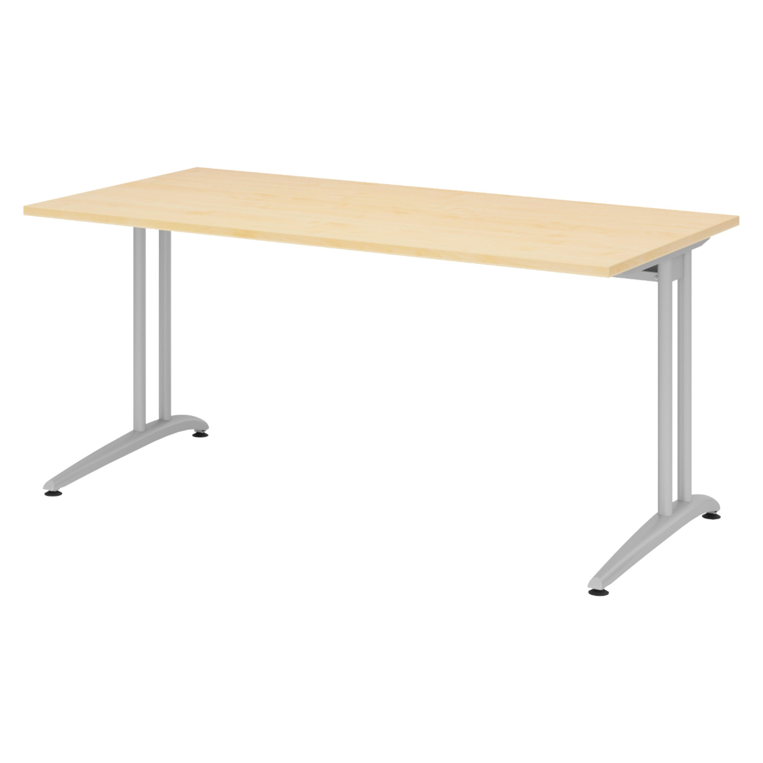 SCHREIBTISCH Serie-B 80/160/72 cm in Ahornfarben - Ahornfarben, Holzwerkstoff (80/160/72cm) - bümö