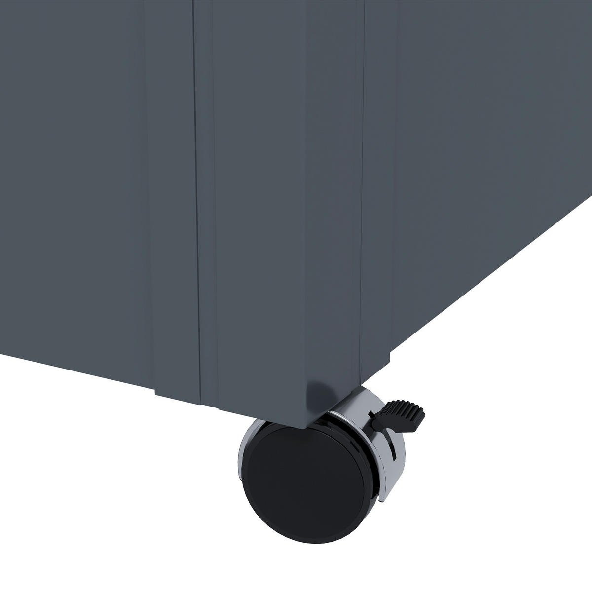 KISSENBOX DE-18675 311 L mit Gasfeder und Rollen Grau - Dunkelgrau, Metall (62/66/120cm) - ComfortXL