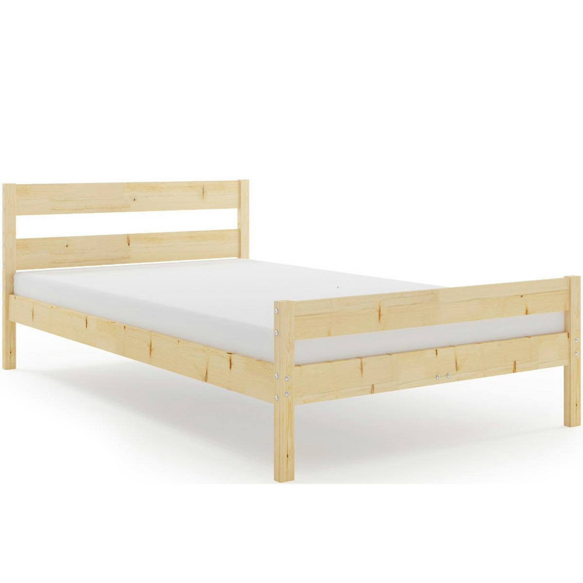 BETT Orbis Naturholz, mit Lattenrost - Naturfarben, Holz (140/200cm) - Interbeds