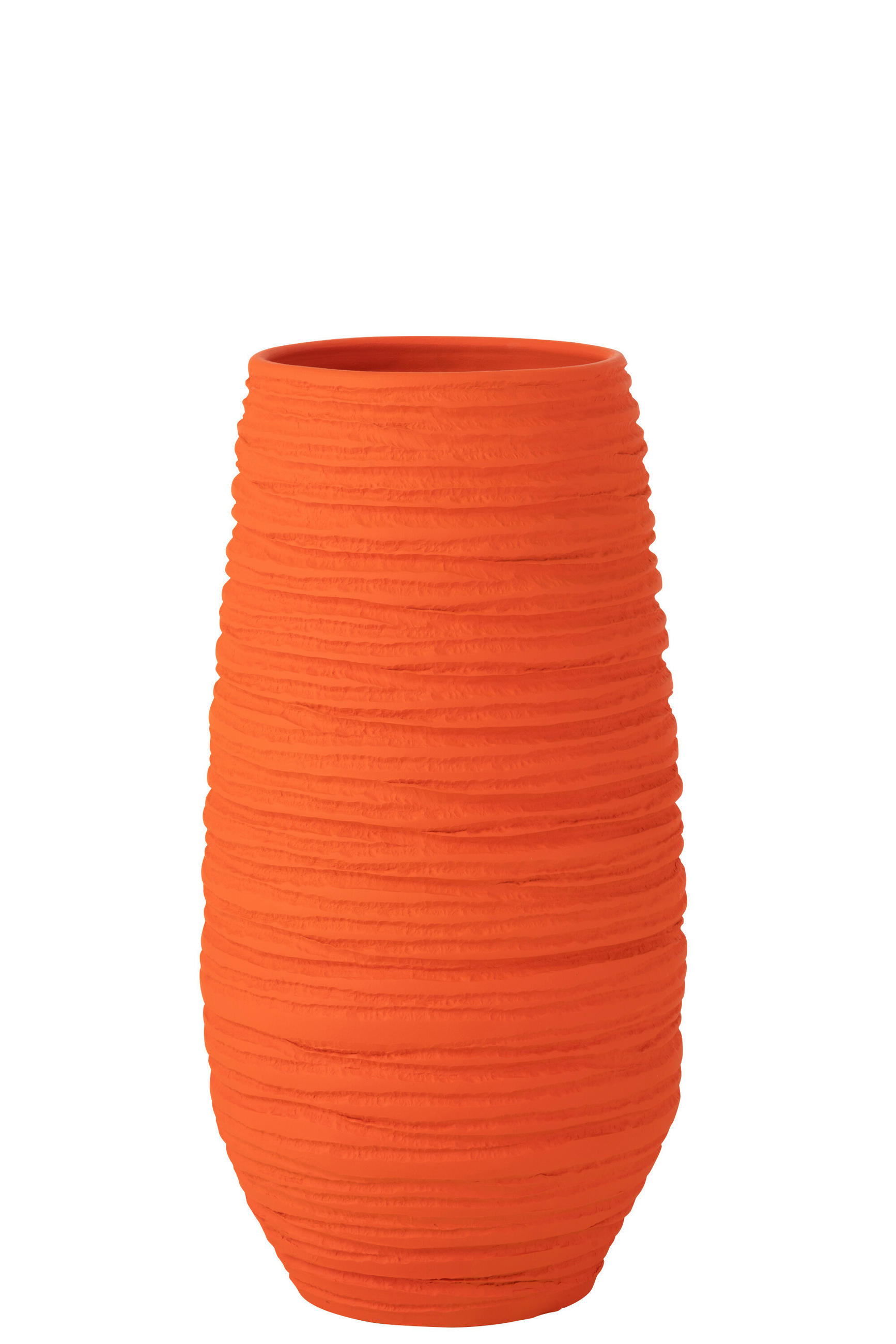 BLUMENTOPF FIESTA - Töpferei - Orange - XL - Ø 25 cm - Orange, Keramik (25/55cm) - J-Line