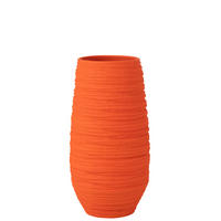 BLUMENTOPF FIESTA - Töpferei - Orange - XL - Ø 25 cm - Orange, Keramik (25/55cm) - J-Line