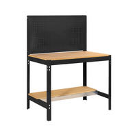 WERKBANK BUFFALO mit Werkzeugwand | HxBxT 84x90x61cm | Traglast 400kg | Anthrazit - Anthrazit, Metall (90/84/61cm) - PROREGAL