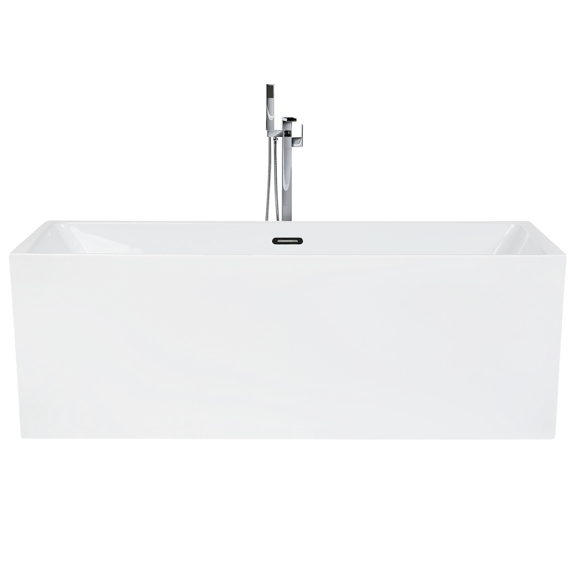 BADEWANNE FREISTEHEND 81x170x60 cm weiß Rios - Weiß, Kunststoff (81/60/170cm) - Beliani