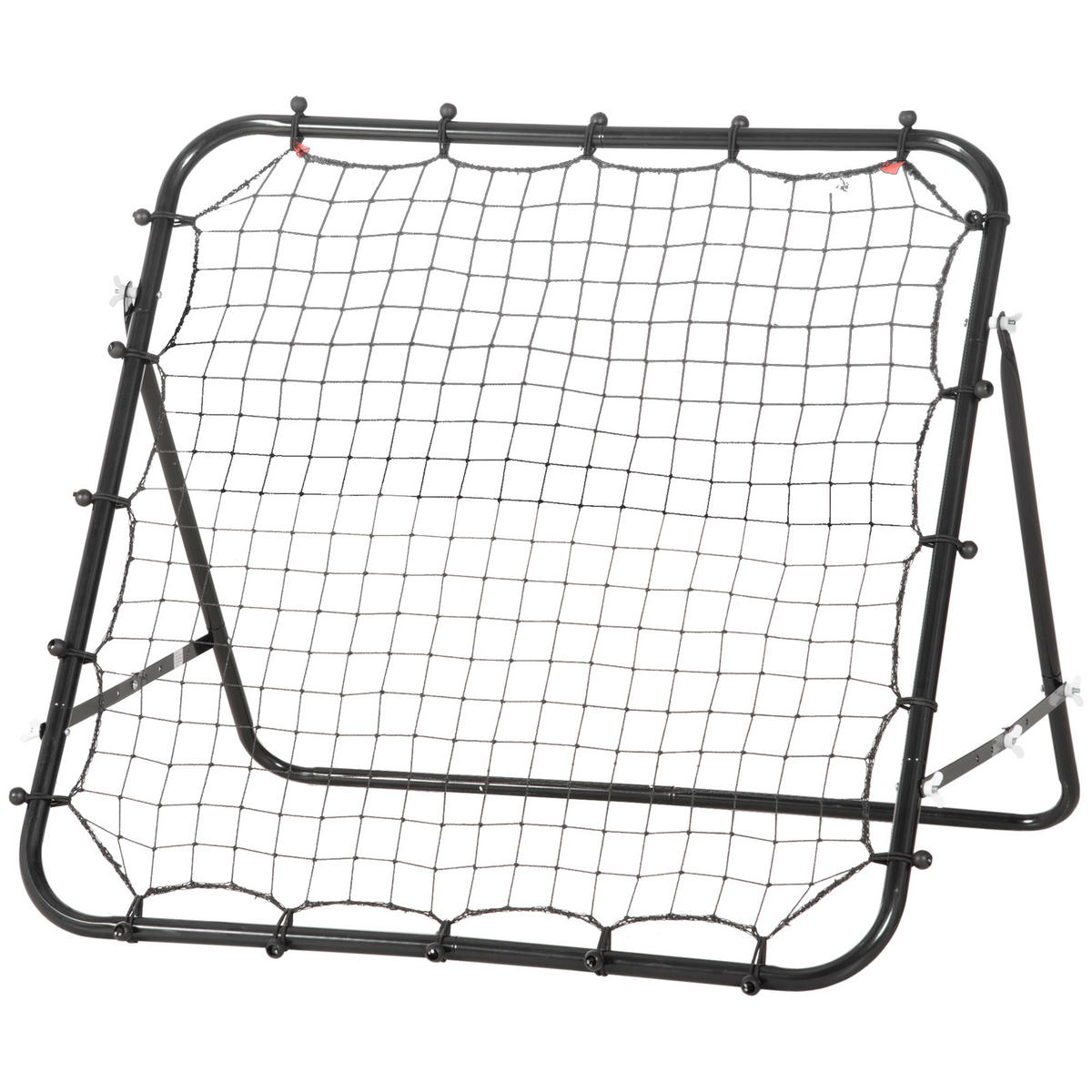 REBOUNDER DE-18599 verstellbarer Winkel mit 20 elastischen Seilen - Schwarz, Metall (80/96cm) - ComfortXL