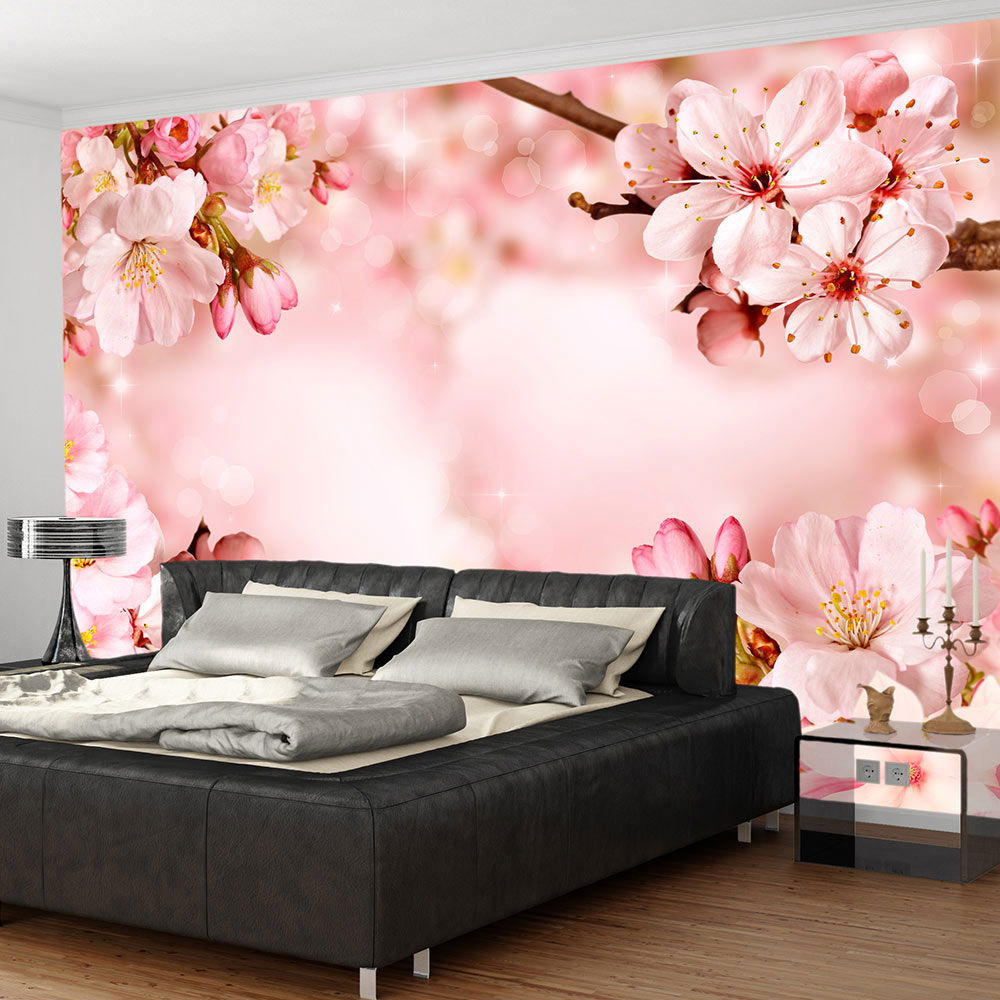 SELBSTKLEBENDE FOTOTAPETE 343/245 cm - Pink/Schwarz, Kunststoff/Textil (343/1cm) - KUNSTLOFT