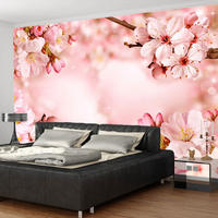 SELBSTKLEBENDE FOTOTAPETE 343/245 cm - Pink/Schwarz, Kunststoff/Textil (343/1cm) - KUNSTLOFT