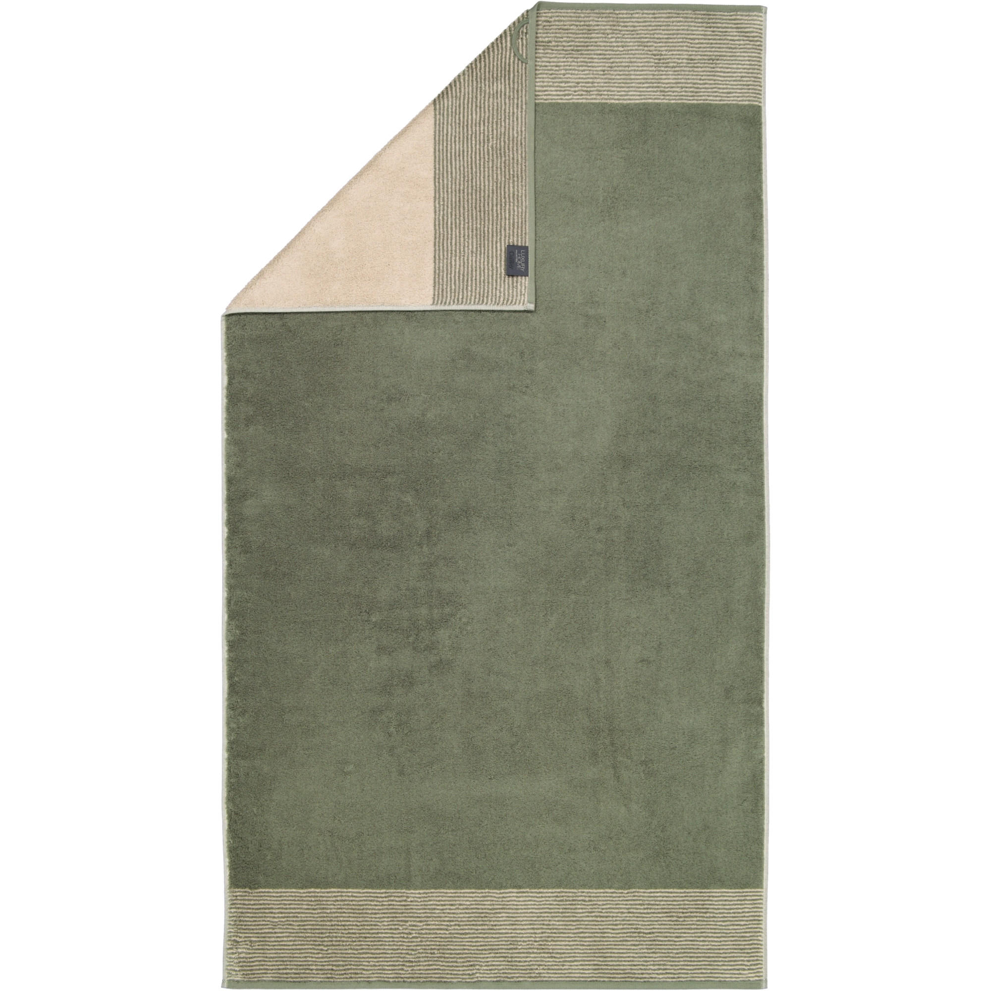 HANDTÜCHER LUXURY HOME TWO-TONE 590 FIELD - 34 - Grün, Textil (80/150cm) - Cawö