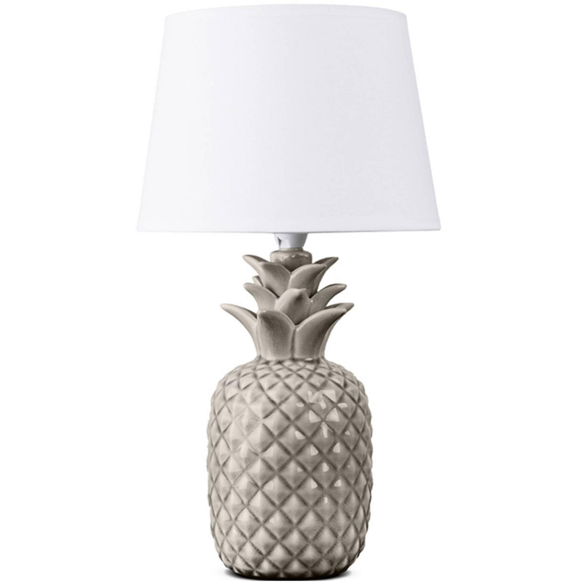 TISCHLAMPE AREDI 2-er Set, Weiß - Weiß, Keramik/Textil (22/22/38cm) - KONSIMO®