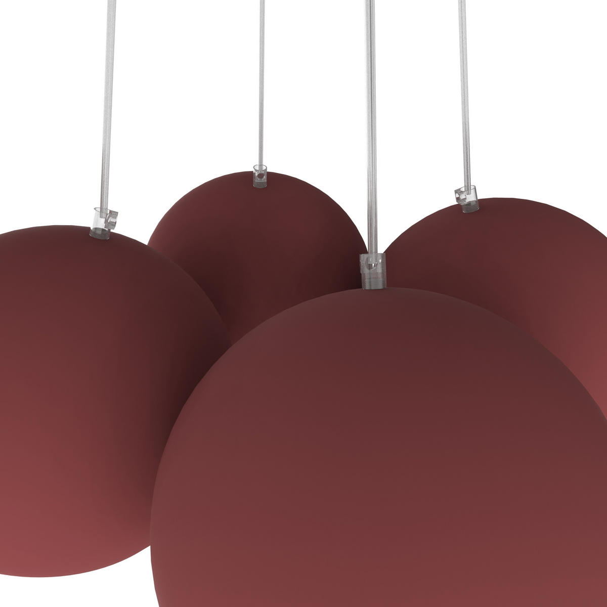 HÄNGELEUCHTE - Rot, Metall (25/25/20cm) - Lumicom