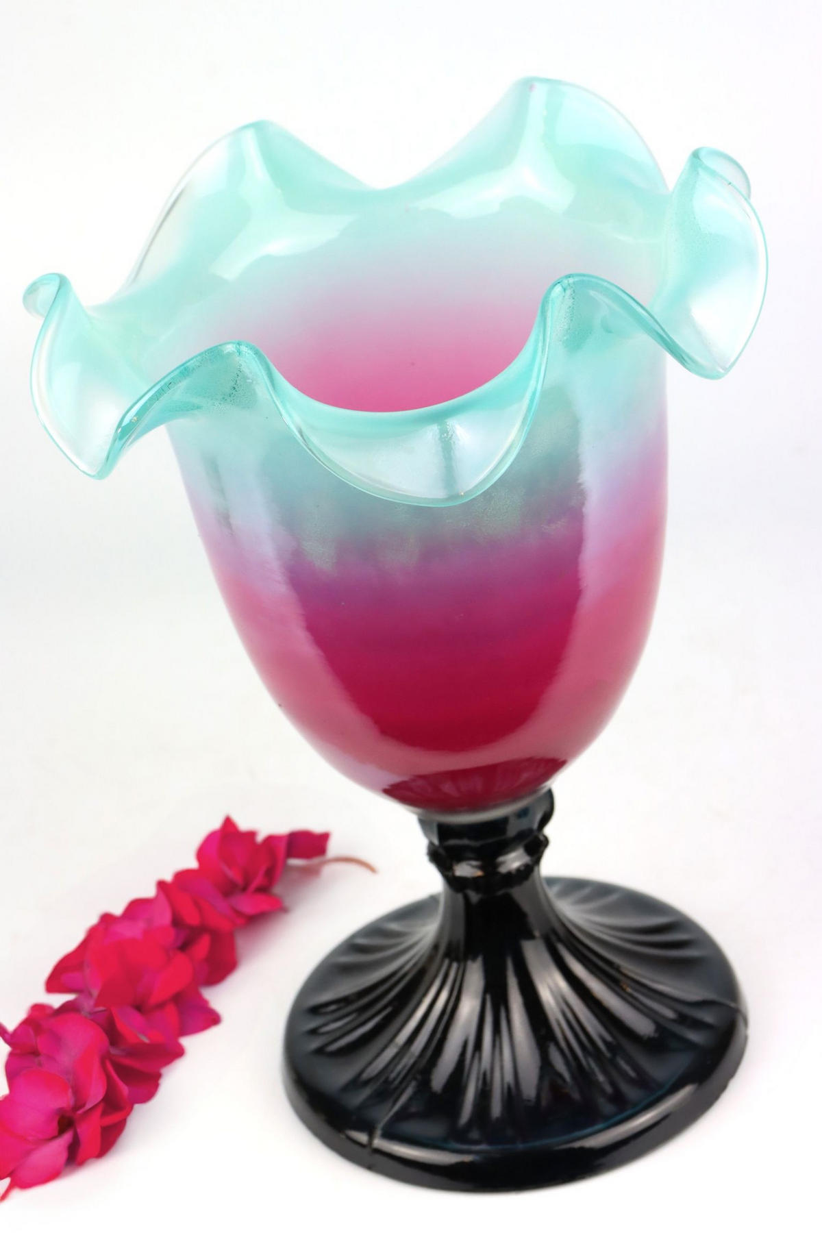 GLASVASE Color bloom 27 cm - Multicolor, Glas (18/27cm) - FURNARO