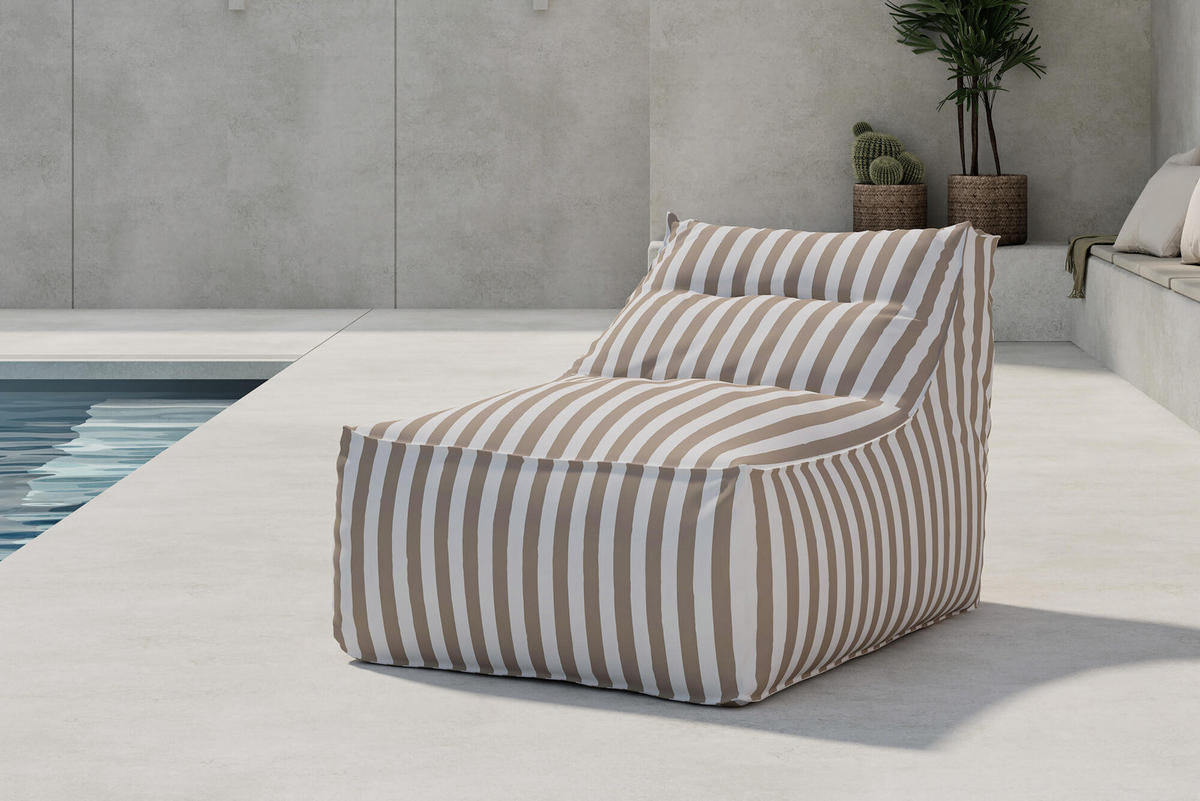 GARTENSESSEL REDANG Beige 94x118x83 cm - Beige, Textil (94/83/118cm) - FURNLUX