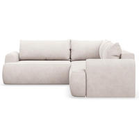 ROHOVÁ POHOVKA Ovo Černá látka univerzální s úložným prostorem - černá/ecru, textil/plast (245/245cm) - Selsey