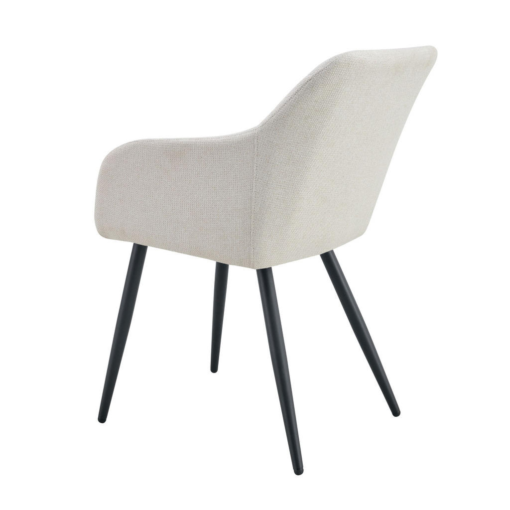 Thumbnail - Stuhl, Creme, Textil, 60x83x56 cm, Esszimmer, Stühle, Esszimmerstühle, Armlehnenstühle