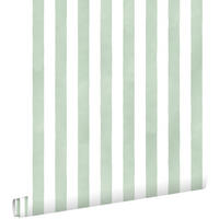 TAPETE Streifenmuster 53 cm x 10.05 m - Grün, Papier (53/0.1cm) - ESTAhome