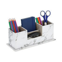 SCHREIBTISCHORGANIZER - Multicolor, Holzwerkstoff/Kunststoff (11/29.5/11cm) - Relaxdays