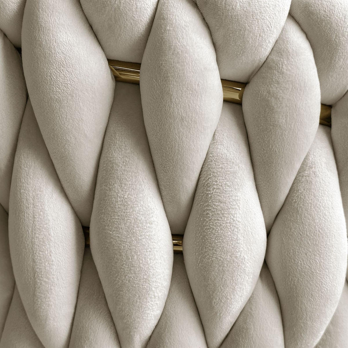 ARMLEHNENSTUHL ROSALIE - Beige/Goldfarben, Textil (65/73/54cm) - Lookway