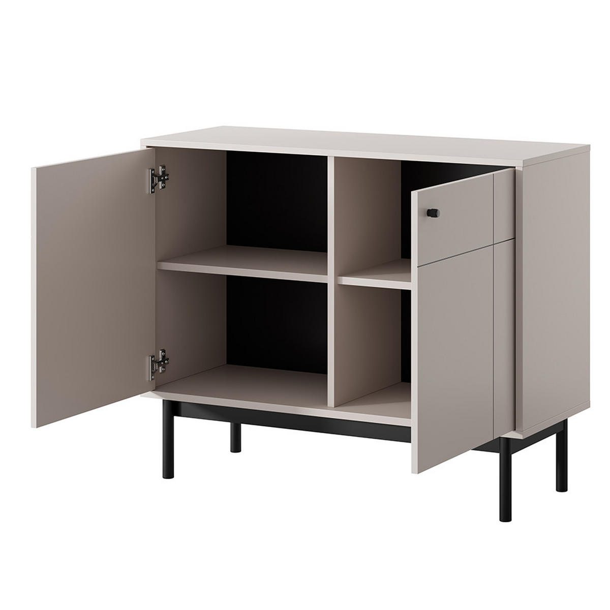 WOHNZIMMER-SET 3-TLG. Jantar-160 - Beige, Holzwerkstoff (361/185/39cm) - Lomado