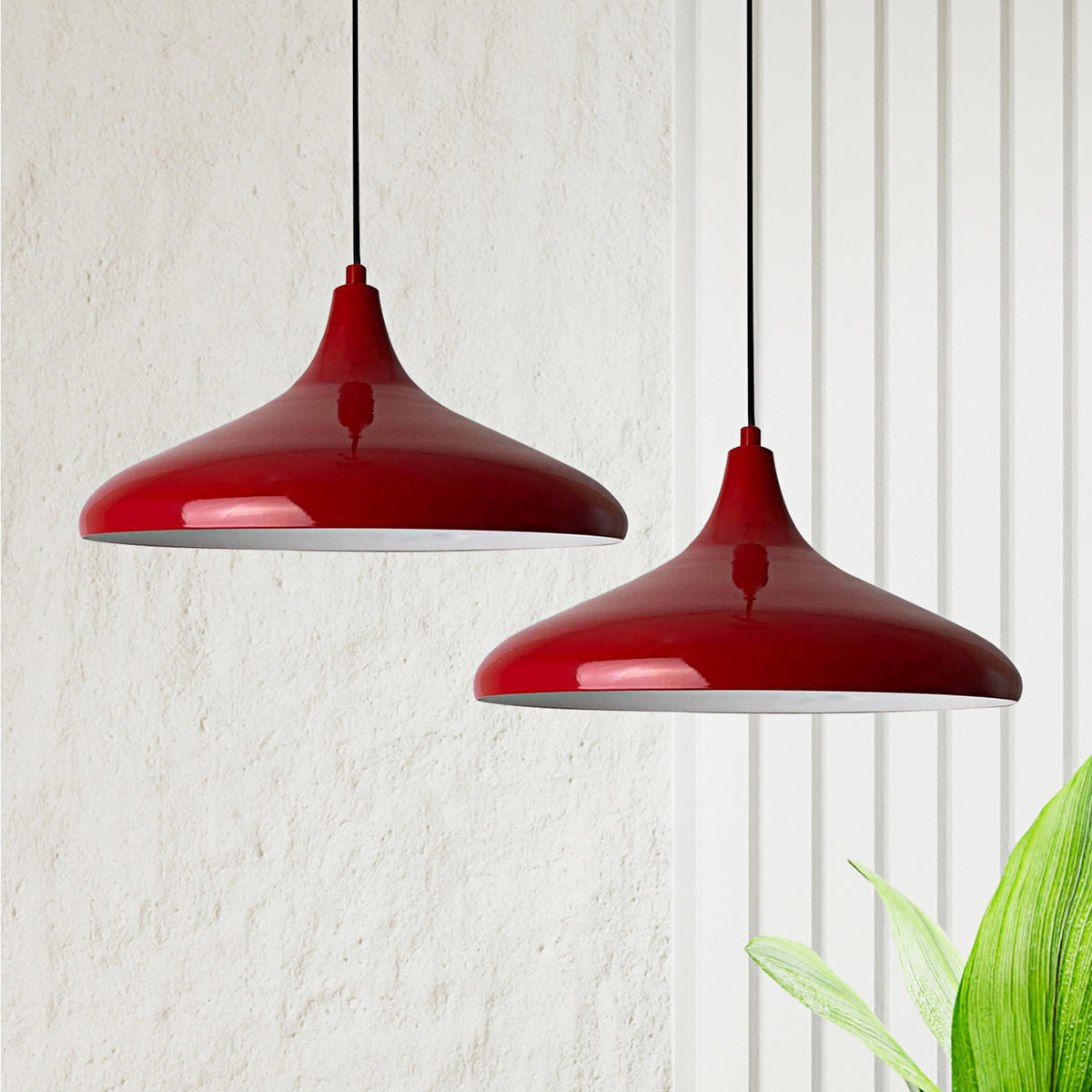 PENDELLEUCHTE Champion x2 35/20 - Rot, Metall (35/20cm) - Bamyum