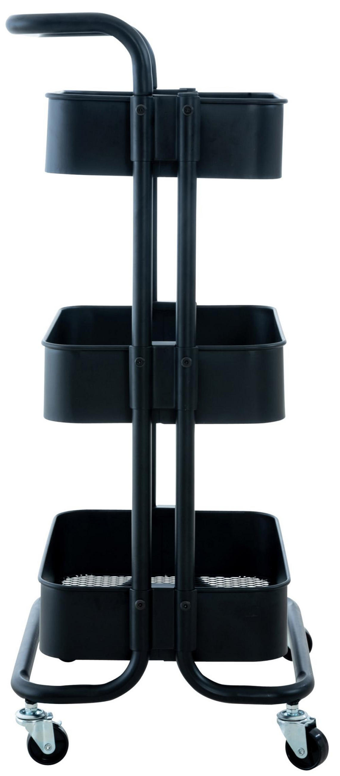 SERVIERWAGEN Metall Schwarz - Schwarz, Metall (43/86/36cm) - CLP