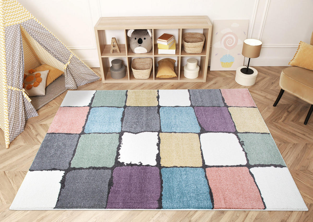 JUGEND-TEPPICH Young 919 Multi 120x160 cm - Multicolor, Textil (120/160cm) - carpet city