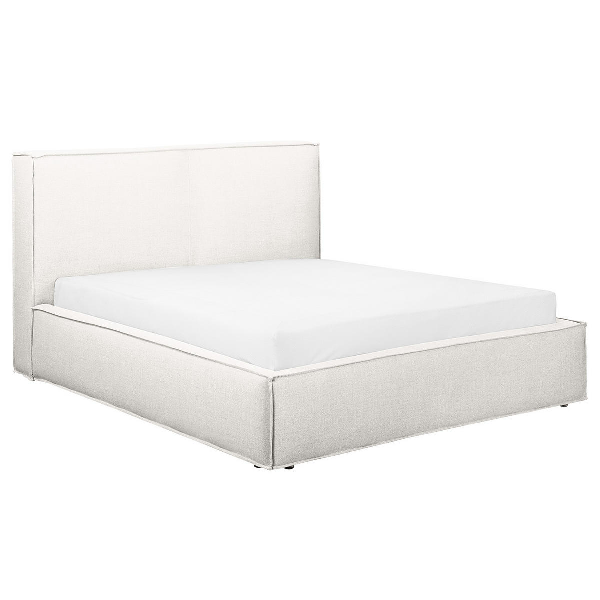 POLSTERBETT - Weiß, Textil (140/200cm) - home24