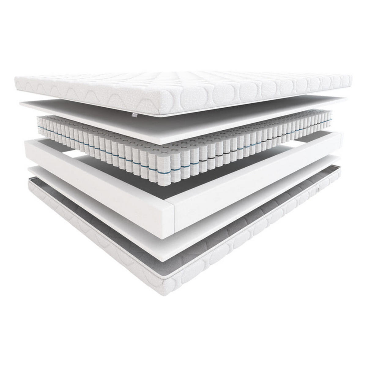 TASCHENMATRATZE Step - Weiß, Textil (160/200cm) - Hilding