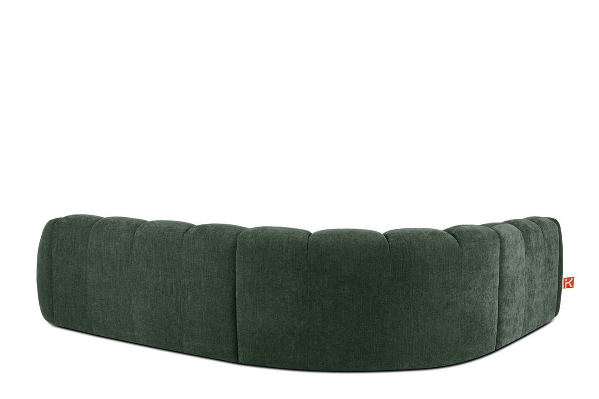 ECKSOFA LINKS FLAVA, Dunkelgrün - Dunkelgrün, Holz/Holzwerkstoff (310/270cm) - KONSIMO®