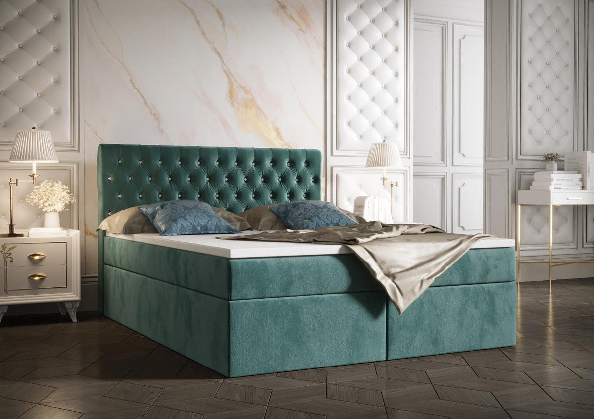 BOXBETT Monett Türkis 140x200 cm - Türkis, Textil (140/200cm) - B&B Home