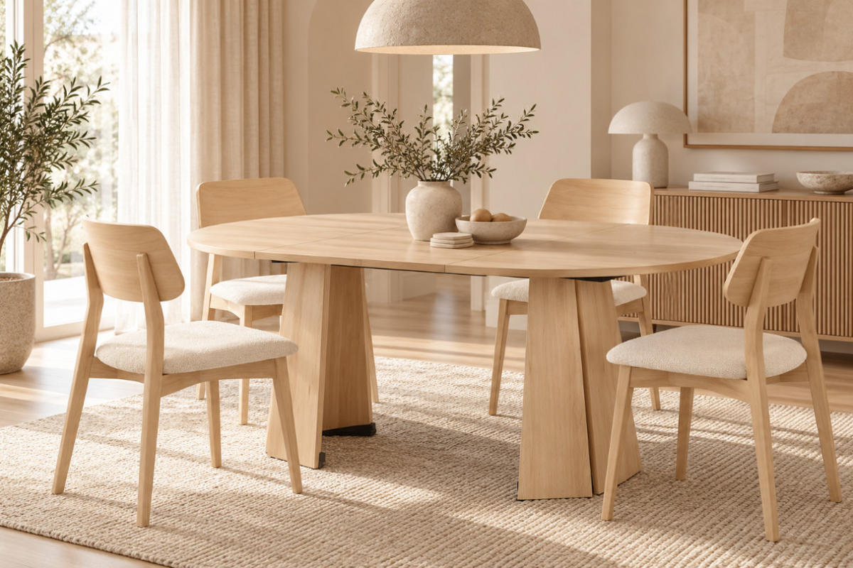 STUHL Korinn 80 x 46 x 43 cm, beige, eiche sonoma - Beige/Sonoma Eiche, Metall (46/85/43cm) - Margaret Hadas24