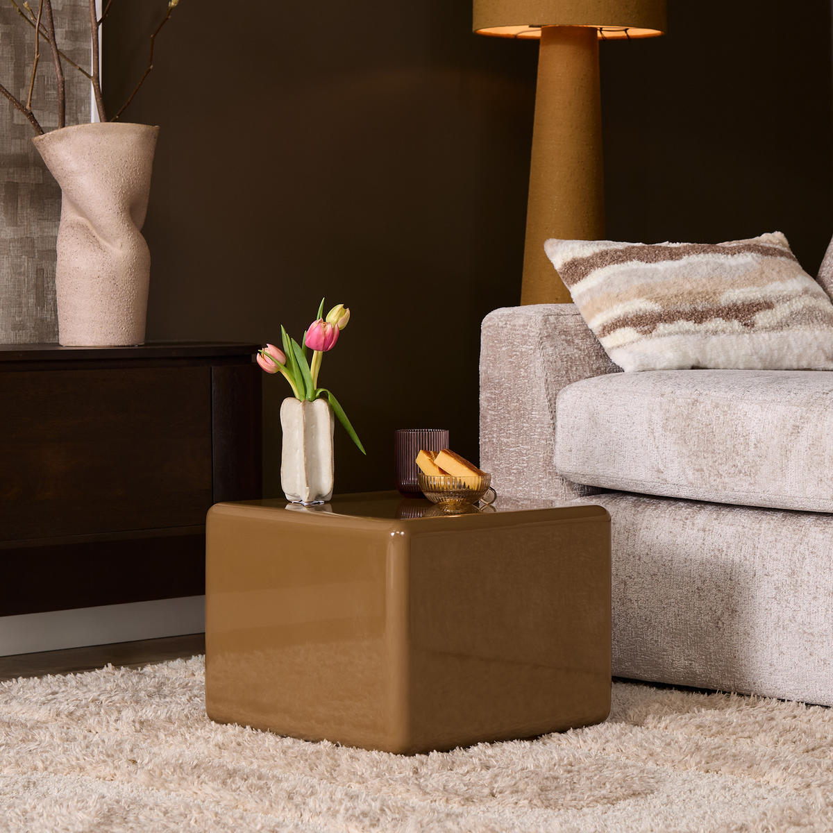 COUCHTISCH Braun 40/40/32 cm - Braun, Holz (40/40/32cm) - Starfurn