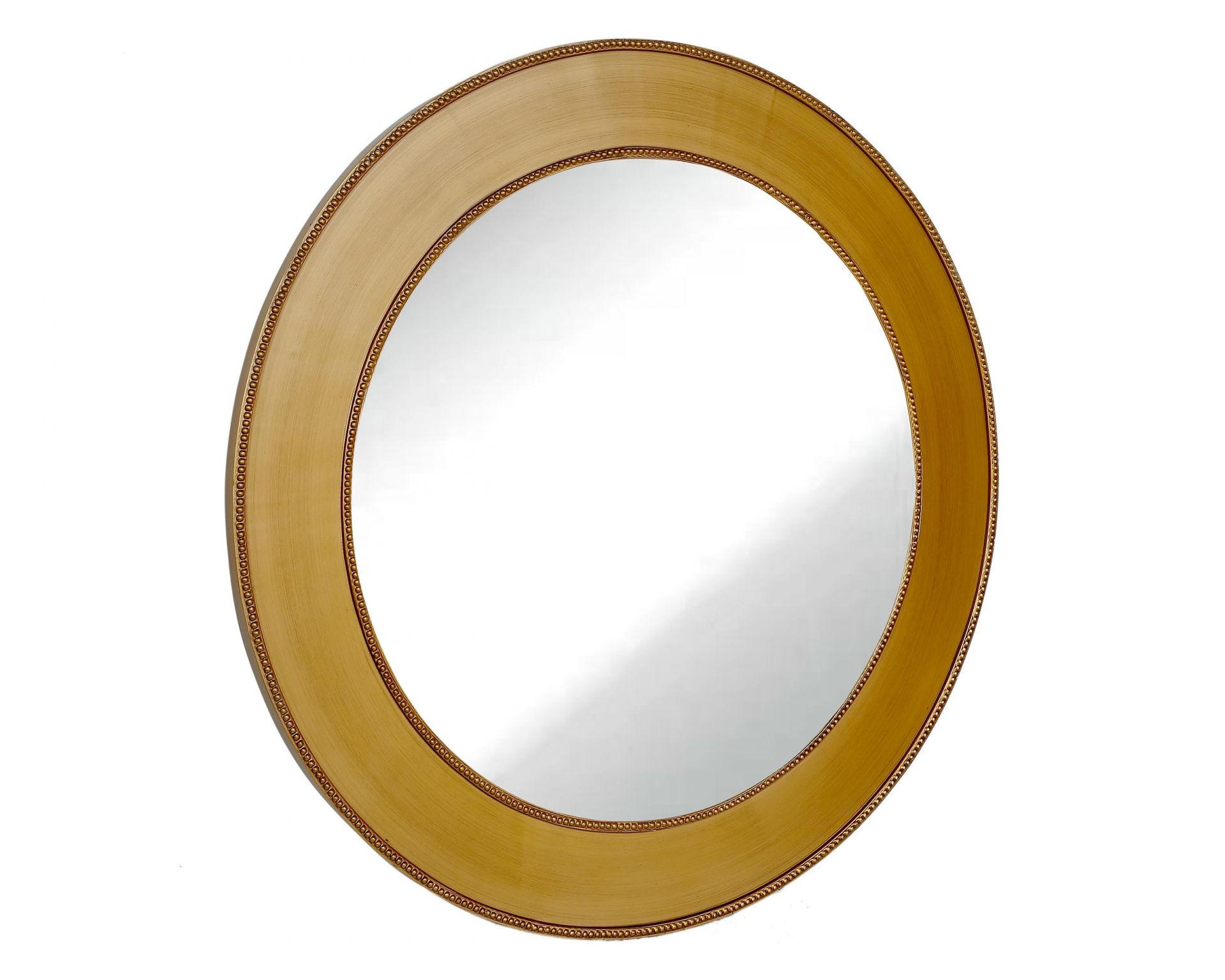 WANDSPIEGEL Ø90 cm, Gold, Holz - Goldfarben, Holz (90/90/90cm)
