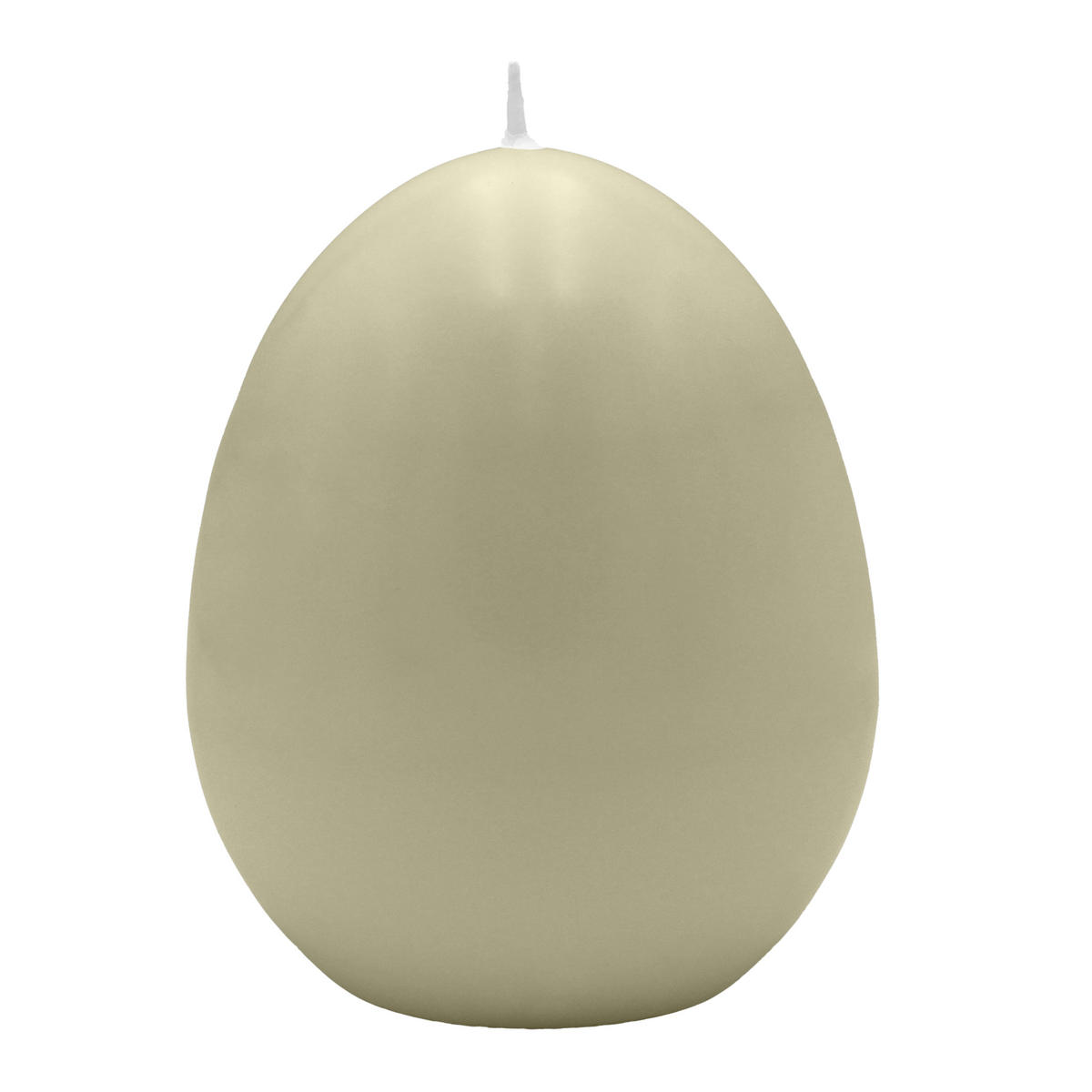 EIKERZE XXL, Straußenei Antik Grün 200 x Ø 140 mm, 1 Stück - Salbeigrün, Paraffin (14/20/20cm) - Kopschitz Kerzen