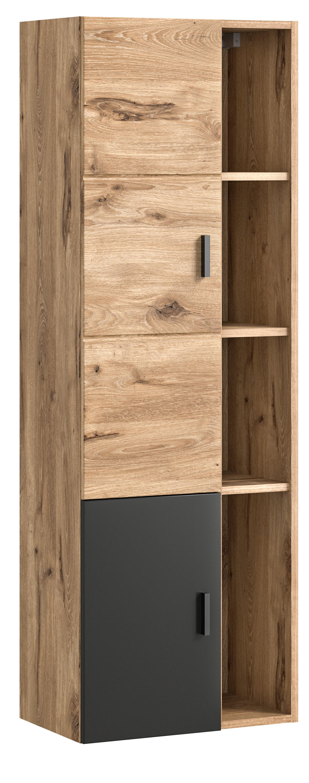 MIDISCHRANK GRADO (B/H/T: ca. 44/144/35 cm) in Nox Oak Nachbildung/Nox Oak - Eichefarben, Holzwerkstoff (44/144/35cm)