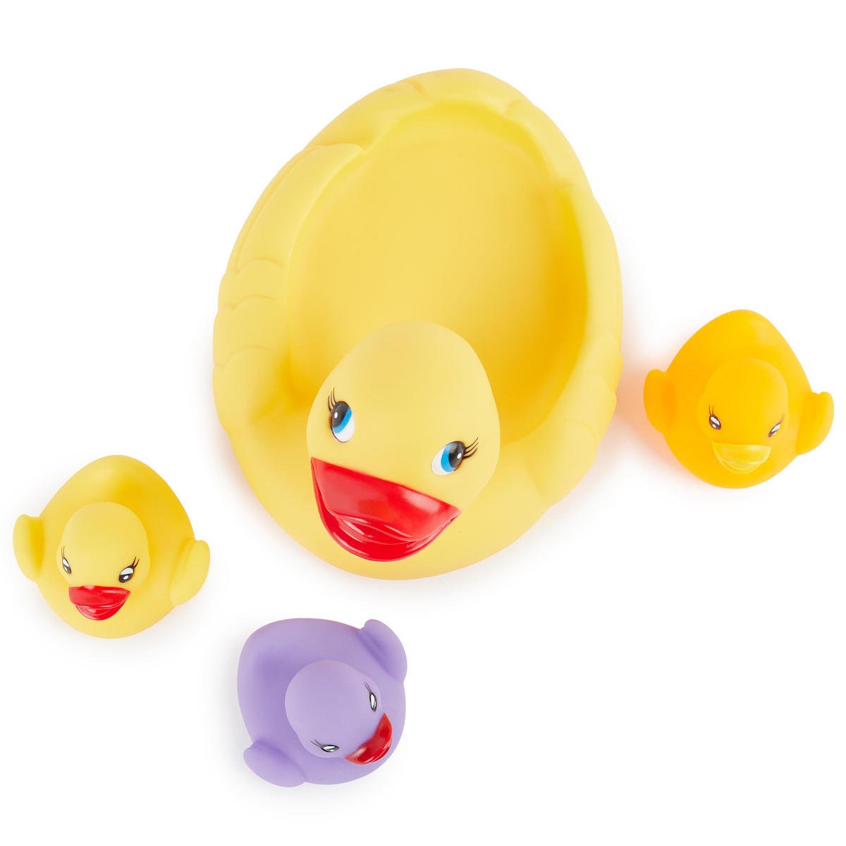 SCHWIMMENTEN-FAMILIE - ab 12 Monate - Gelb, Kunststoff (13/18cm) - Bieco Spielwaren