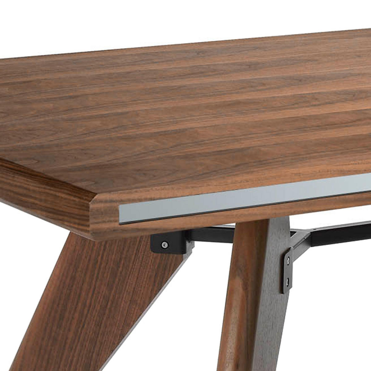 ESSTISCH Esstisch Rechteckig Walnuss aus walnussfarbenes Holz 220/110/76 cm - Transparent/Walnussfarben, Holz (110/220/76cm) - ANGEL CERDA