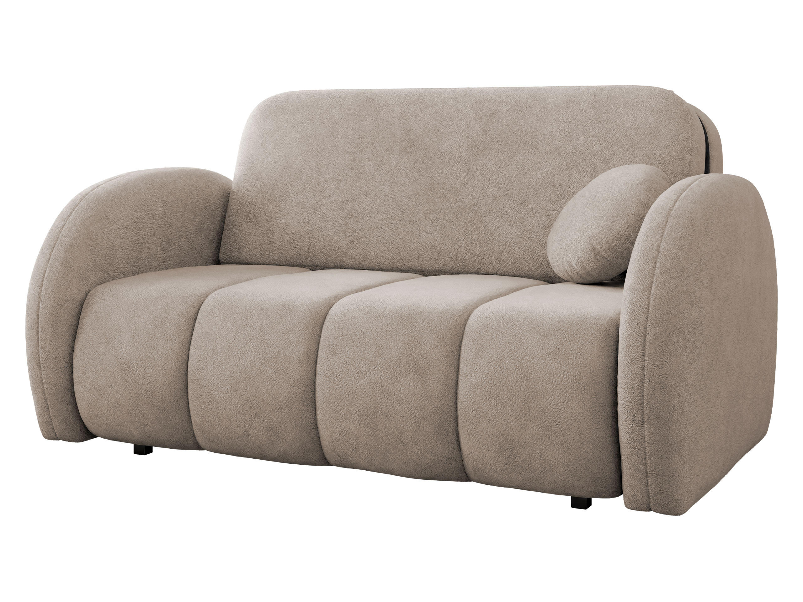SCHLAFSOFA Viva Comfy III - Schwarz/Naturfarben, Holz/Textil (152/85/103cm) - MIRJAN24