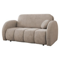 SCHLAFSOFA Viva Comfy III - Schwarz/Naturfarben, Holz/Textil (152/85/103cm) - MIRJAN24