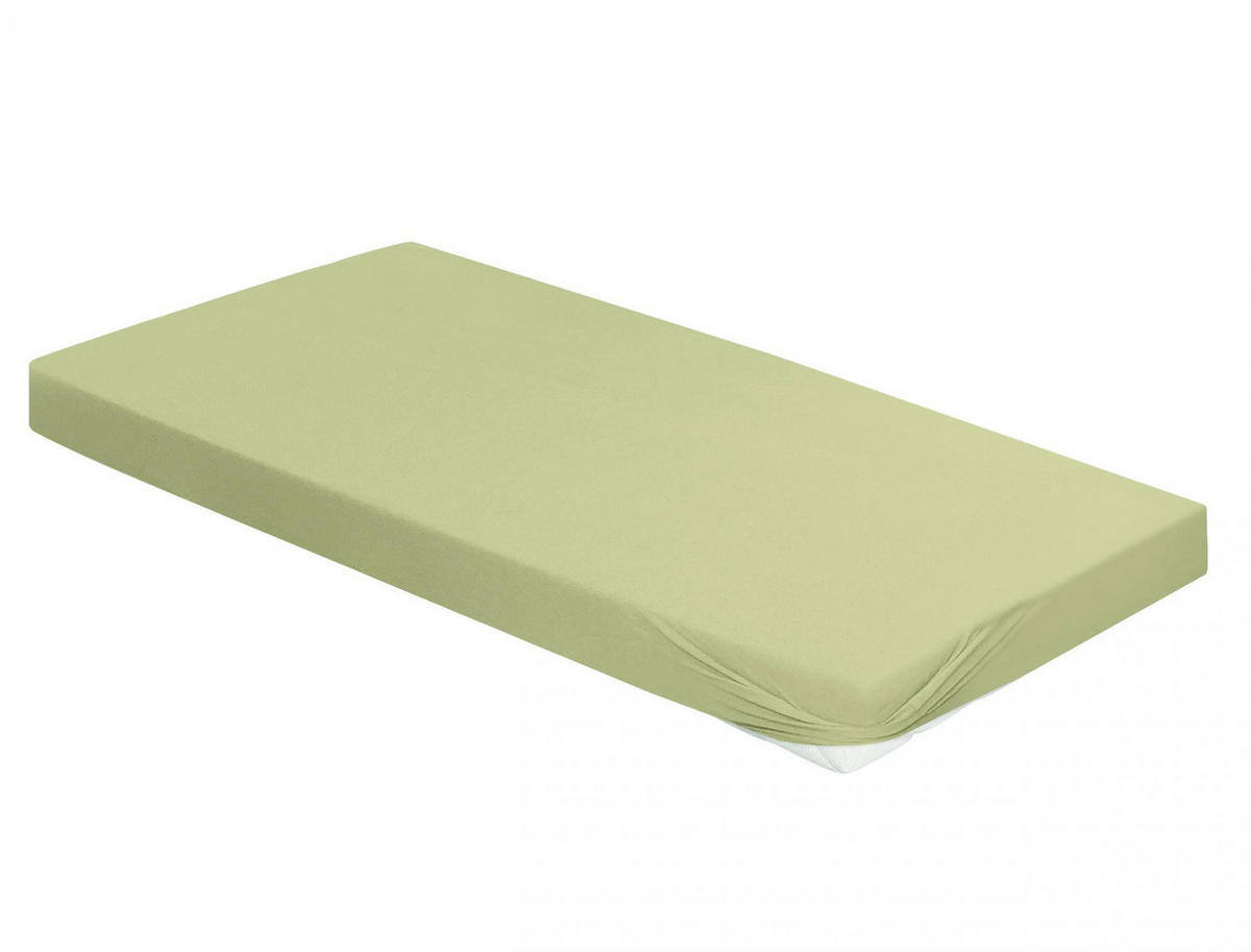 SPANNBETTTUCH JUPITER 0008 - Grün, Textil (100/200cm) - Irisette