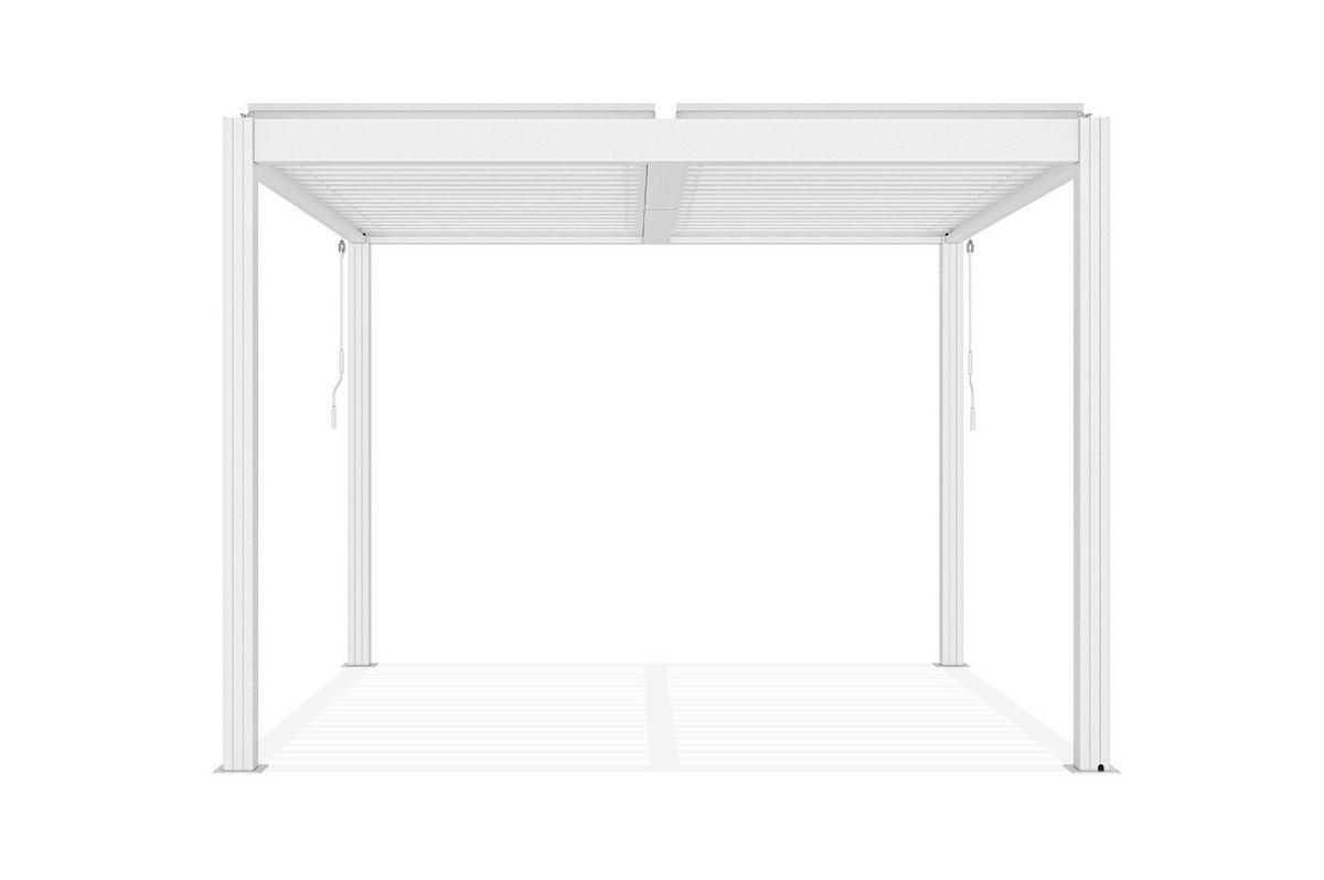 PERGOLA BIOKLIMATISCHE SELBSTTRAGENDE Santa Weiß 3m x 3m - Weiß, Metall (305/220/305cm) - Cazeboo