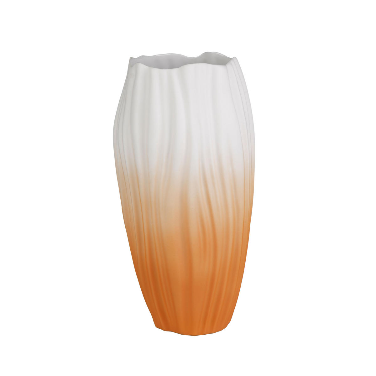 VASE Spirulina, Biskuit-Porzellan, orange, 30.5 cm - Orange, Keramik (30.5cm) - Goebel