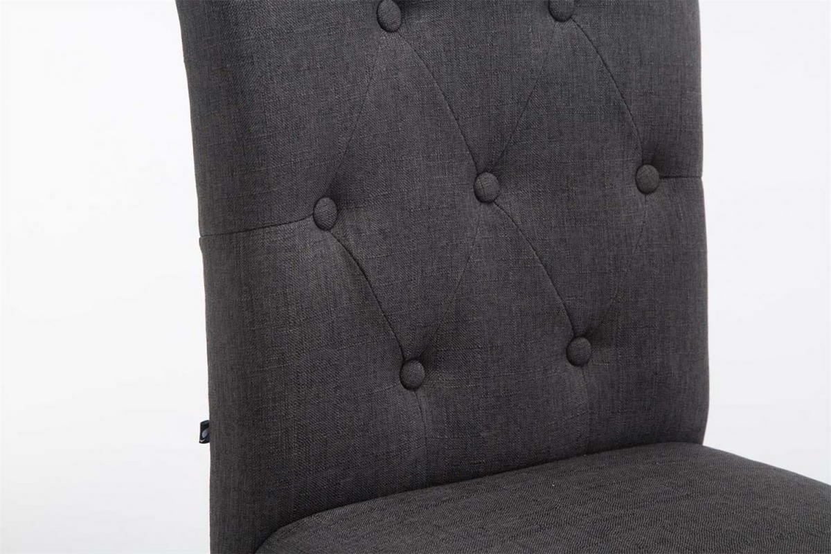 BARHOCKER 2er Set Stoff dunkelgrau - Dunkelgrau, Holz/Textil (42/113/57cm) - CLP