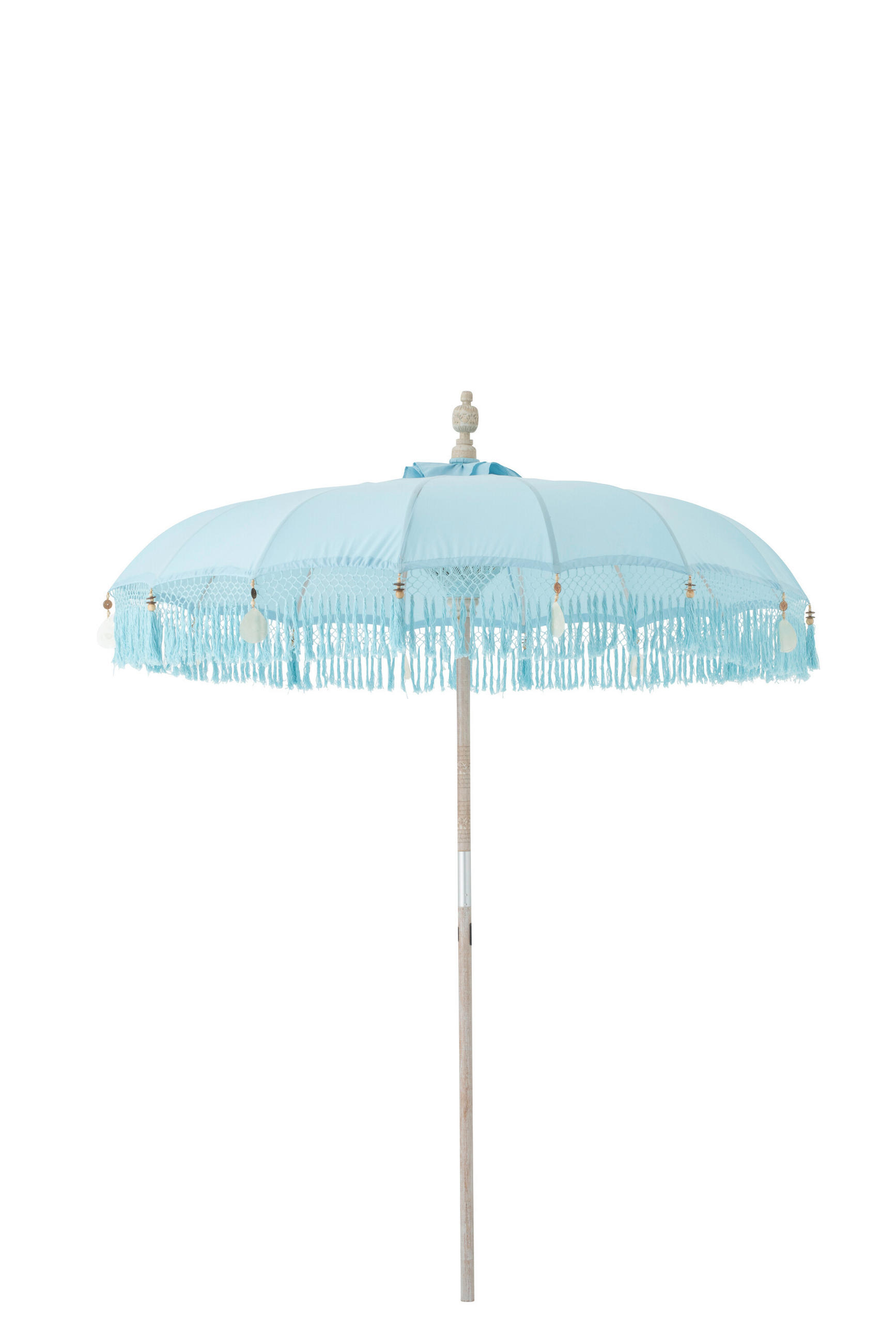 SONNENSCHIRM BOBBI Blau - Blau, Holz (200/200cm) - J-Line