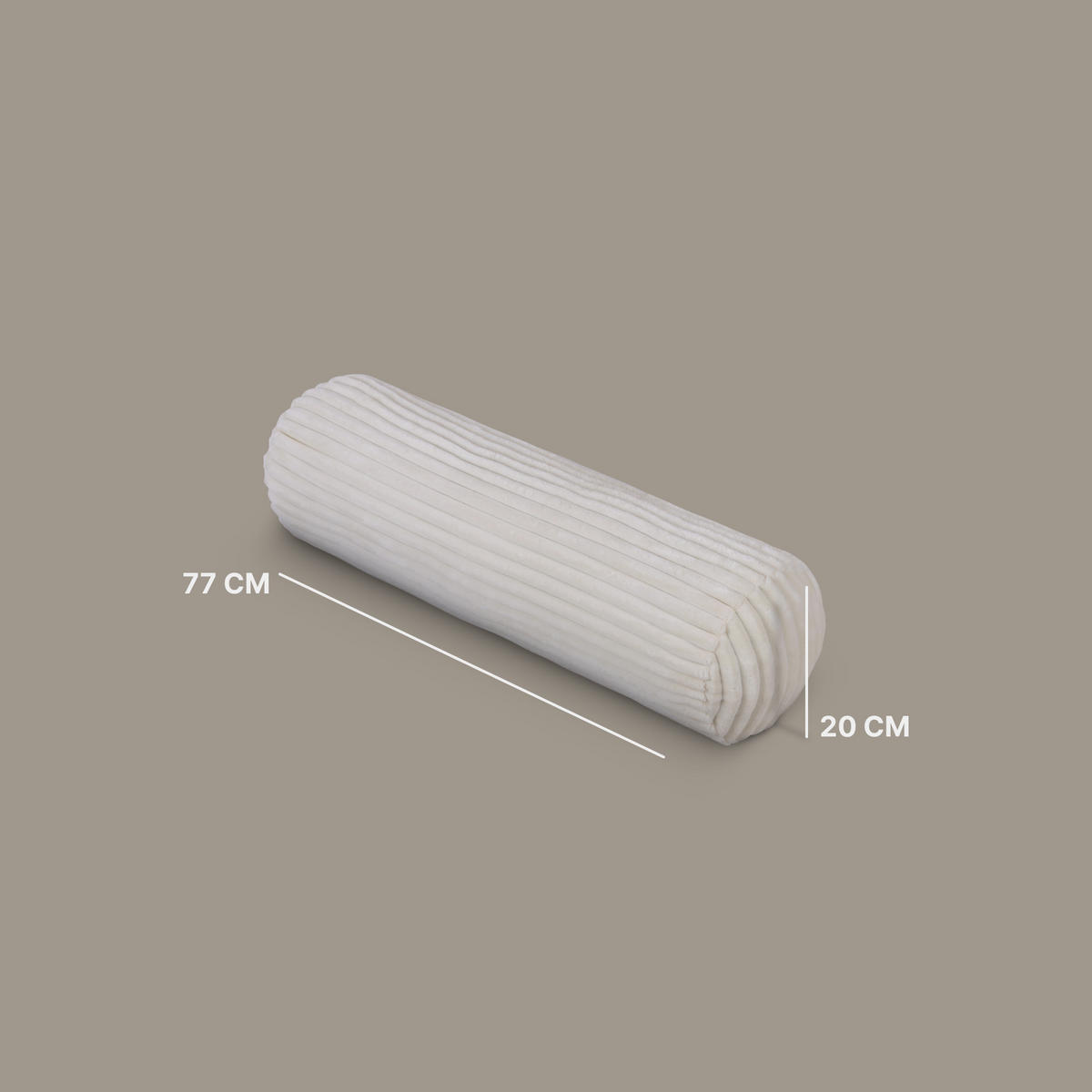 DEKOKISSEN Cord 20x70 cm Creme - Creme, Textil (20/70cm) - Bestlivings