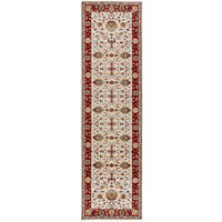 VINTAGE-TEPPICHE Creme Classic 67/250 cm - Rot/Creme, Naturmaterialien/Textil (67/250cm) - Atticgo