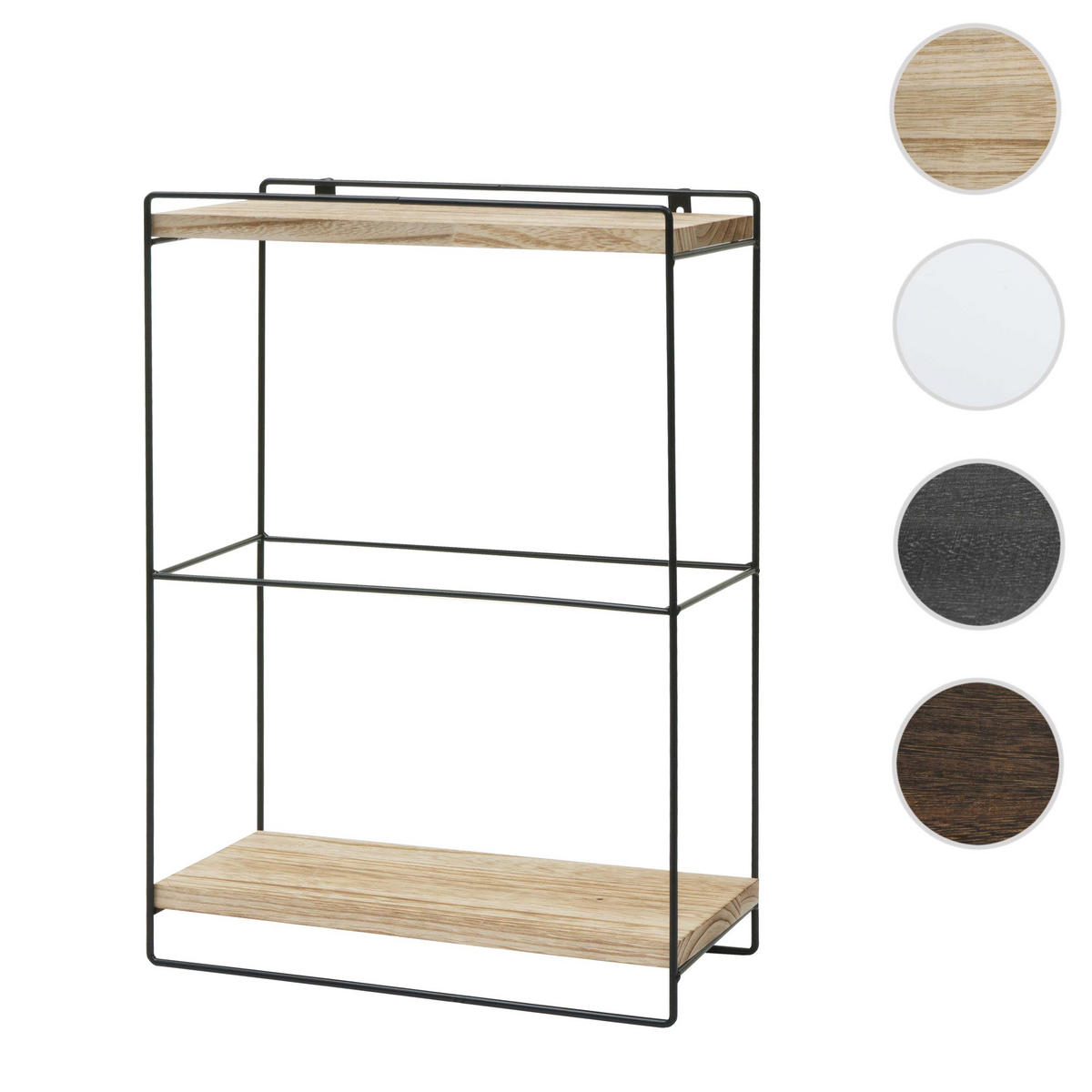 STENSKA POLICA Rjava - svetlo rjava, les (35/50/17cm) - MCW